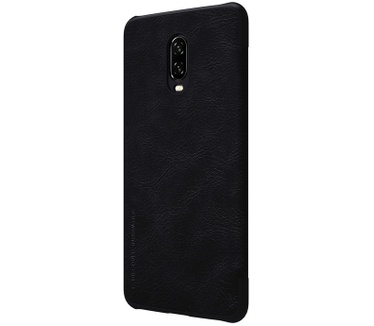 Nillkin Qin Series PU Lederen Case voor OnePlus 6T - Zwart  Zwart