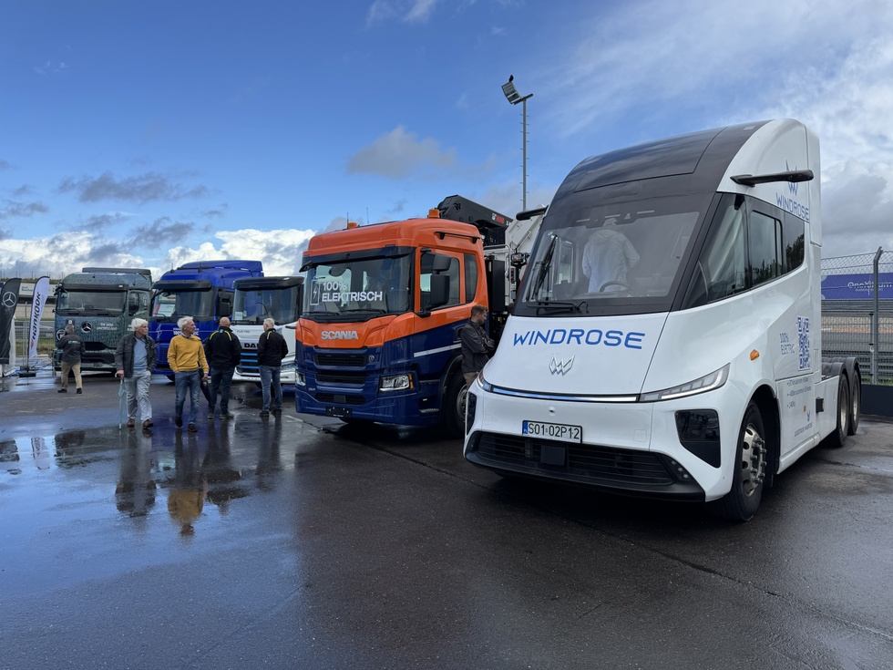 Elektrische trucks afgelopen week, tijdens de EV Experience op het circuit van Zandvoort.