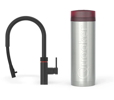 Quooker Flex Round Zwart incl. PRO3 reservoir