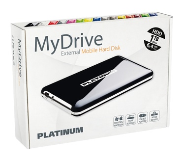 Bestmedia Platinum MyDrive 103021 USB 2.0 Black, 1TB