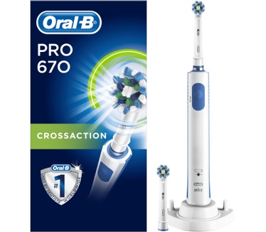 Oral-B Pro 670 CrossAction Elektrische Tandenborstel Powered By Braun