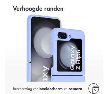 Accezz Liquid Silicone Backcover Samsung Galaxy Z Flip 5 - Paars