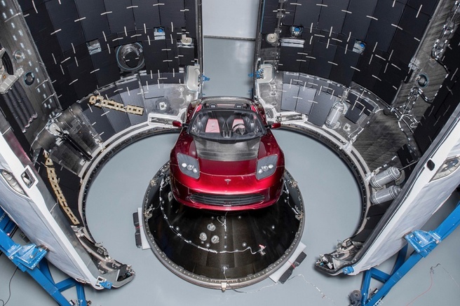Tesla Roadster Falcon Heavy