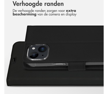 Accezz Wallet Softcase Bookcase iPhone 15 Plus - Zwart