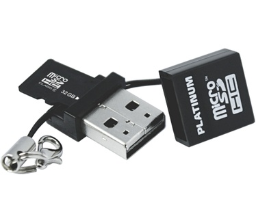 Bestmedia Platinum 32GB microSDHC + USB Adapter