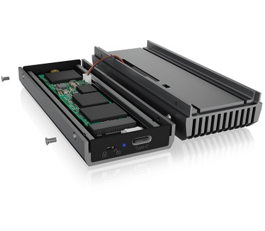 Icy Box External Type-C enclosure for M.2 NVMe SSD Zwart