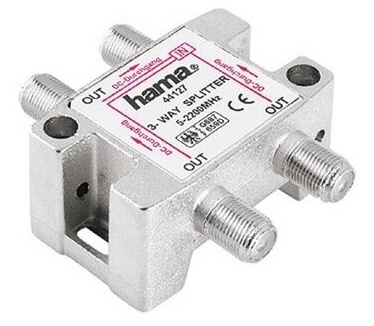 Hama SAT Distributor, 3 Way, Fully Shielded