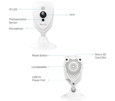 Vimtag CM3(2M) Smart Cloud IP Camera, 1080P, 1920*1080, fixed, Wifi