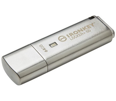 Kingston IronKey Locker+ 50 64GB Zilver