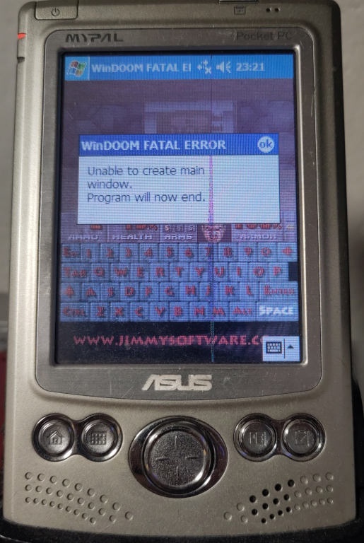 WinDOOM crash