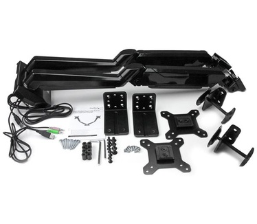 Startech.com Dual monitor arm one touch verstelbare hoogte 2 USB en audio poorten