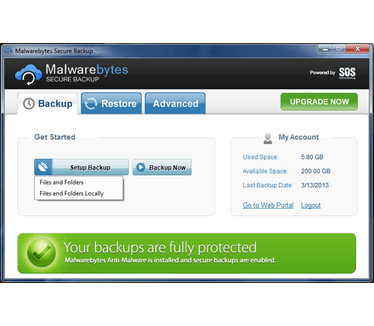 Malwarebytes Secure Backup