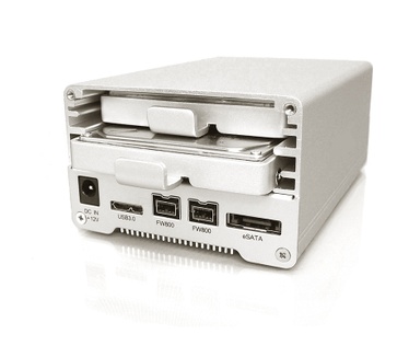 Oyen Digital MiniPro 2.5 inch FireWire 800, USB 3.0, eSATA externe RAID Wit