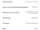 Screenshot Pocophone F1 op Miui 9.6 - september 2018