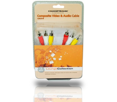 Conceptronic 3 x RCA - 3 x RCA 1.8m