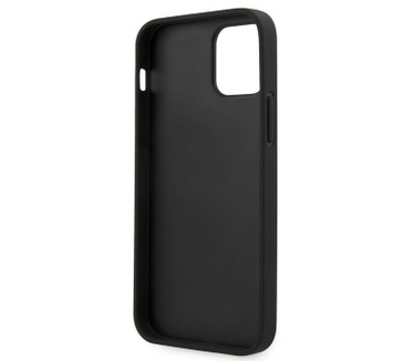 Karl Lagerfeld Saffiano Card Back Case - iPhone 12/12 Pro - Zwart Zwart