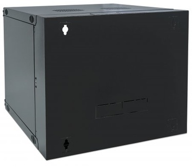 Intellinet 19" Double Section Wallmount Cabinet, 15U, 450mm depth, Flatpack, Black