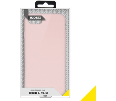 Accezz Liquid Silicone Backcover iPhone SE (2022 / 2020) / 8 / 7 - Roze