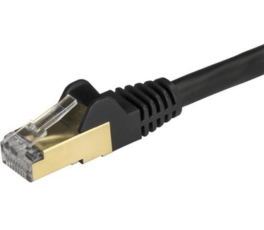 Startech.com 0,5m zwart Cat6a Ethernet netwerkkabel shielded (STP) Cat6a patchkabel Cat 6a