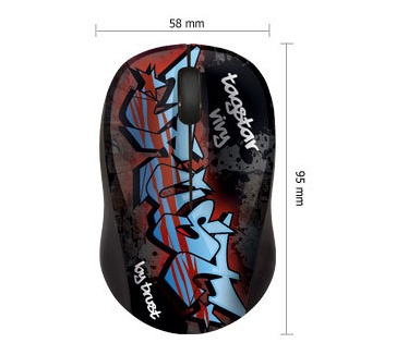 Trust Vivy Wireless Mini Mouse - Graffiti
