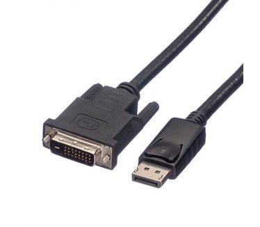 Roline DisplayPort Kabel DP Male - DVI Male (24+1), LSOH 2,0m