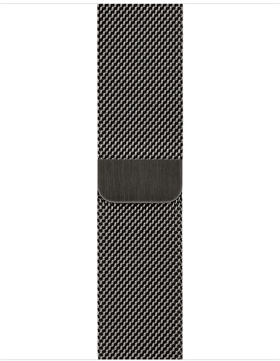 apple graphite milanese loop