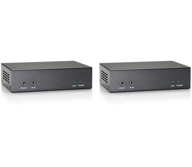 LevelOne HDMI over Cat.5 Extender Kit, HDBaseT, 100m, 802.3af PoE