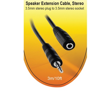 V7 3.5mm audio, M/F, 3m