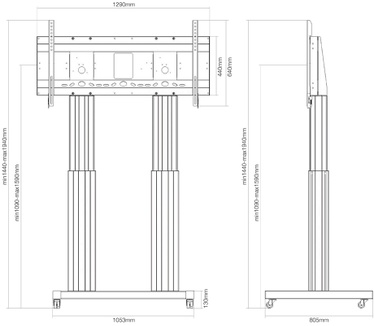 Newstar elektrisch verrijdbare trolley
