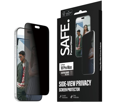 PanzerGlass SAFE. by PanzerGlass® Privacy Screen Protector iPhone 2026 Pro Max | Ultra-Wide Fit m. EasyAligner
