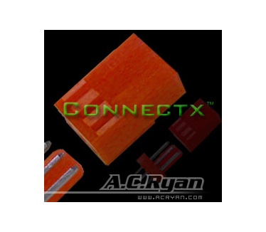 AC Ryan ACR-CB9062 3pin fan connector Female (UV-Rood)