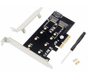 Digitus M.2 NGFF/NVMe SSD PCIexpress Add-On card supports B M and B+M Key size 80 60 42 and 30mm
