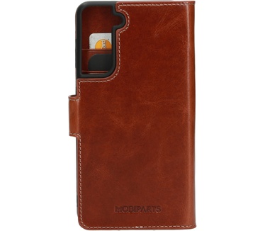 Mobiparts Excellent Wallet Case 2.0 Samsung Galaxy S21 Oaked Cognac