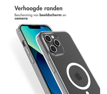 Accezz Clear Backcover met MagSafe iPhone 12 Pro Max - Transparant (iPhone 12 Pro Max) Transparant