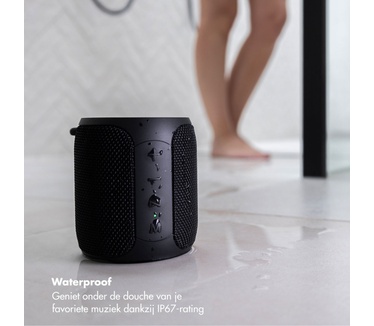 Selencia AquaPlay Bluetooth Speaker - Draadloze speaker - Waterproof - Black