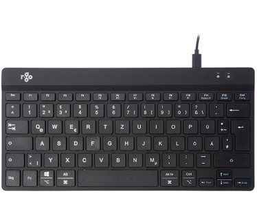 R-Go Tools R-Go Compact Break Toetsenbord, QWERTZ (DE), zwart, bedraad