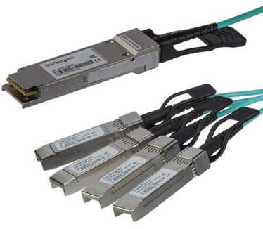 Startech.com QSFP+ optische Breakout kabel actief Cisco QSFP-4X10G-AOC10M compatibel 15 m