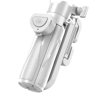 Mojogear TS2 6-in-1 Mini Selfiestick Statief & Grip voor telefoon Magnetisch - Wit