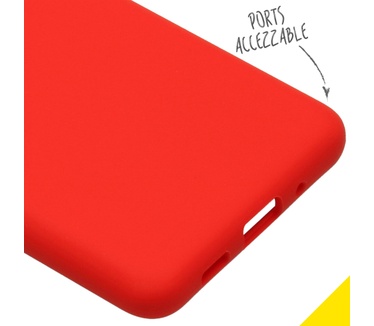 Accezz Liquid Silicone Backcover Samsung Galaxy S20 Ultra - Rood