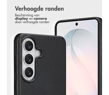 Accezz Leather Bookcase 2-in-1 met MagSafe Samsung Galaxy S26 Plus - Onyx Black