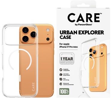 PanzerGlass CARE by PanzerGlass® Flagship Case Transparent Urban Explorer w. White MagSafe iPhone 17 Pro Max