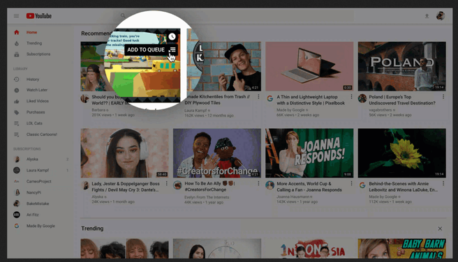 YouTube desktop update 11-2019