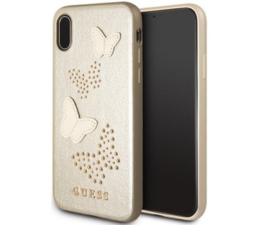 Guess Studs & Sparkle HardCase Apple iPhone X/XS (5.8") - Goud  Goud
