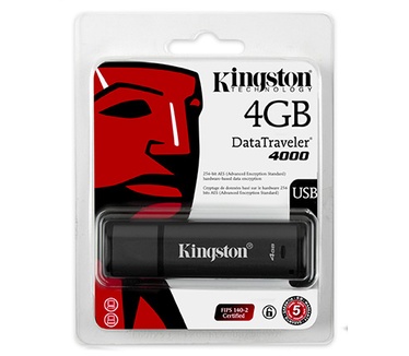 Kingston DataTraveler 4000 4GB Zwart