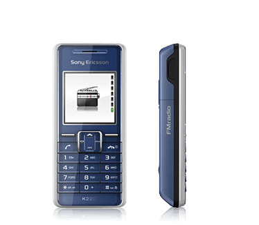 Sony Ericsson K220i Blauw
