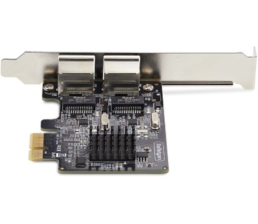 Startech.com 2-Port Gigabit PCIe Ethernet Adapter Kaart, 1Gbps PCIe Netwerkkaart, 10/100/1000Mbps PCI Express NIC, Dual Realtek RTL8111H, Windows en Linux, TAA