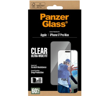 PanzerGlass PanzerGlass® Screen Protector iPhone 17 Pro Max | Ultra-Wide Fit w. EasyAligner