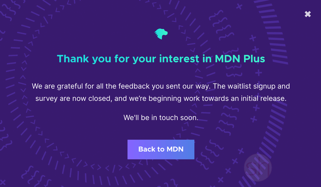 Mozilla MDN Plus