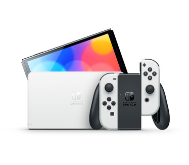 Nintendo Switch (OLED model) + Super Mario Bros: Wonder + Switch Online 12 maanden Wit