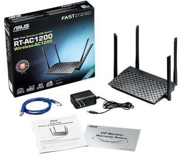 Asus RT-AC1200 Dual-Band WiFi USB Router (90IG0211-BM3D00)